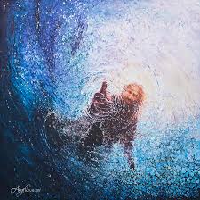 Cricut design space sure cuts a lot make the cut! My Extended Oil Paint Version Of Yongsung Kim S The Hand Of God Painting By Angel Art And Design