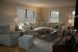Living Room View Benjamin Moore Gentle Cream Walls Monterey Rug By Company C Pierce Furniture Coffee Cream Living Rooms Living Room Paint Living Dining Room