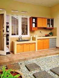 Foto Dapur Semi Terbuka Menghadap Taman Ide Dapur Dapur Luar Ruangan Desain Dapur