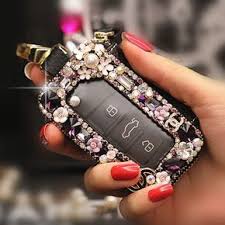 Bling Car Key Holder With Rhinestones Car Bling Car Accessories For Girls Girly Car Accessories