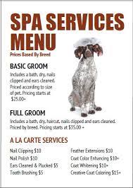 Dog Grooming - Price List Templates Bundle14 Dog Grooming Shop Pet Grooming Business Pet Grooming