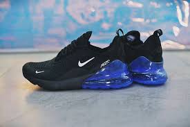 Air Max 270 Premium Nike 270 Black And Blue Nike Air Max 270 Mens Running Black Sapphire Blue Ah8050 004 Cheap Nike Air Max Nike Air Jordan Shoes Nike Air Max