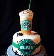 Starbucks Coffee Designer Theme Birthday Wedding Engagement Cakes Cupcakes Mumbai 44 Starbucks Cake Cupcake Cakes Starbucks Birthday