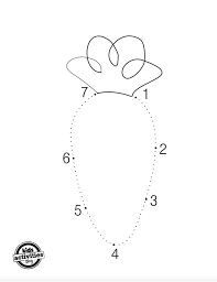 Dot to dots worksheets for kindergarten. Cute Bunny Coloring Pages Simple Bunny Dot To Dot Worksheets