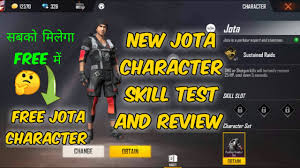 See actions taken by the people who manage and post content. New Jota Character Skill Test And Review In Free Fire How To Get Free Jota Character Free Fire Youtube