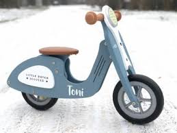 Little Dutch 4385 Holz Laufrad Roller Loopscooter Blau By Schmatzepuffer Personalisierbar Laufrad Holzspielzeug Baby Dreirad