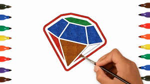 Glitter Diamond Coloring And Drawing For Kids Learn Colors Toddlers Coloring Pages For Kids Coloring Pages Drawing For Kids