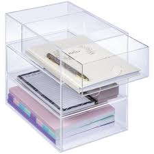 Encontre imagens stock de stacks plastic drawers home office using em hd e milhões de outras fotos, ilustrações e imagens vetoriais livres de direitos na coleção da shutterstock. Otto 3 High Desktop Drawers Acrylic Clear Officeworks