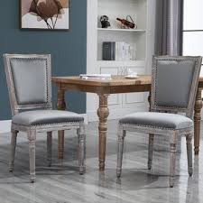 You change up the bed during the day and it is user friendly your space as you wish. Overstock Homcom 2 Piece Vintage Dining Room Chair Set With Thick Padded Seat Cushions Rustic Button Design And Wood Legs Grey Shopstyle Bar Counter Stools