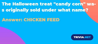 Feb 18, 2021 every hallowe. The Halloween Treat Candy Corn Was Originally Sold Under What Name Trivia Net