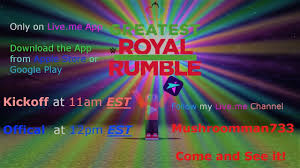 The process to publish apps are different for different. Wwe Greatest Royal Rumble Ever Live Stream Only On Live Me App Youtube