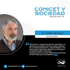 La carta de un investigador del conicet antes de que lo intubaran, barbijos del conicet: Conicet Rosario Fotos Facebook