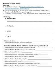 I will be sharing the results with you soon. Mitosis And Meiosis Webquest Level 3 By Paulina Reece Tpt