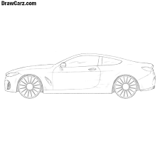 How To Draw A Bmw 8 Series Easy And Realistic Car Drawing Easy Bmw Bmw Art
