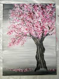A wide variety of acrylic tree painting options are available to you, such as landscape, scenery, and animal. Painting A Cherry Blossom Tree With Acrylics And Cotton Swabs