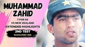 Muhammad Zahid 7 for 66 vs NZ at Rawalpindi in 1996 Extended Highlights