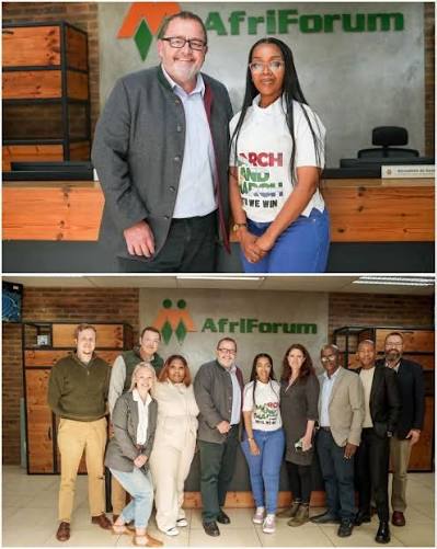 AfriForum & March and March Meet: Cooperation or Controversy? AfriForum CEO Kallie Kriel and March and March leader Jacinta Ngobese-Zuma met on 18 August 2026 to discuss possible areas of cooperation, including