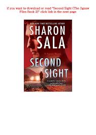 Although she began writing in 1980, sharon sala's first published book sara's angel reached the market in 1991.sala is now the author of more than fifty bestselling romances, including some under her pen name dinah mccall. Second Sight The Jigsaw Files Book 2 By Sharon Sala
