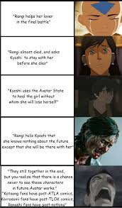 An imagined moment of defeat for everyone's favorite earthbending avatar! Rangi Kyoshi Forever
