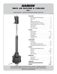 Harken Mk Iv Furler Unit 1 Installation Manual 7 1 2013