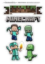 Minecraft Free Printable Cake Toppers Minecraft Printables Minecraft Printables Free Minecraft Cake Toppers