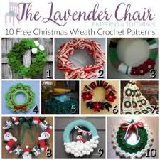 Free Christmas Wreath Crochet Patterns The Lavender Chair