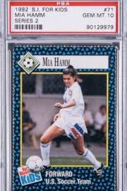 Prices for rookie cards fluctuate ba. Mia Hamm Rookie Card Sells For 34 440 A Record For A Female Athlete Card