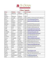 The St. Cecilia Academy Class Agents