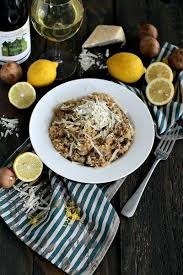 Lemon White Wine Brown Rice Risotto Recipe In 2020 Food Instant Pot Recipes Pot Recipes