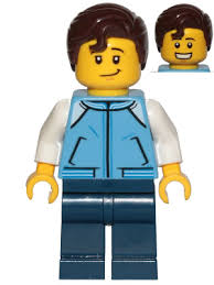 We've got colors that work great on brown hair. Minifigure Cty1021 Teenage Boy Medium Blue Jacket Dark Blue Legs Dark Brown Hair Swept Right With Front Curl City Baby Kid Bricklink
