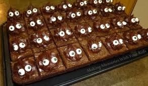 Monster Brownies Making Memories With Your Kids Decorated Brownies Fun Treats Holiday Fun