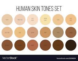 Black And White Vector Palette Color Palette For Dark Skin Vector In 2020 Colors For Skin Tone Skin Palette Skin Tones