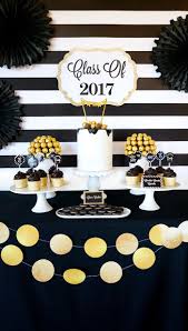 Black And Gold Graduation Decorations Be Bold Black Gold Graduation Party Kara S Party Ideas Gold Graduation Party Graduation Party Graduation Party Decor