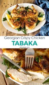 Pan Fried Crispy Chicken Tabaka Georgian Chicken Under A Brick Recipe In 2020 Best Chicken Recipes Yummy Chicken Recipes Poultry Recipes
