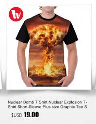 Nuclear Bomb T Shirt Nuclear Explosion T Shirt Short Sleeve