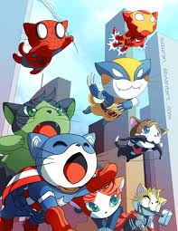 Meowvel S Avengers Assemble By Suzuran On Deviantart Marvel Superheroes Marvel Memes Marvel Avengers