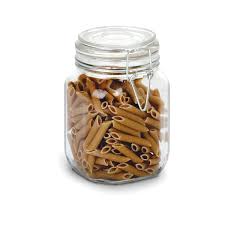 Anchor hocking kitchen cookie jars. Anchor Hocking Hermes Clamp Top Glass Jar 38 Ounce
