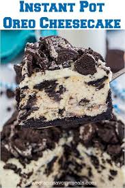 Instant Pot Oreo Cheesecake Is The Easiest Cookies N Cream Cheesecake You Can Ever Instant Pot Cheesecake Recipe Instant Pot Dinner Recipes Cheesecake Recipes