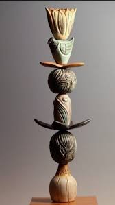 Pin By Juanita Price On Garden Art Pottery Sculpture Ceramic Sculpture Garden Totems