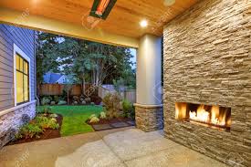 We did not find results for: Outside Patio Features Natural Wood Plank Ceiling Concrete Floor And Oversized Stone Fireplace Overlooking A Beautiful Luxury Yard Northwest Usa Stock Photo Picture And Royalty Free Image Image 90014549