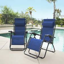 Zero Gravity Reclining Outdoor Lounge Chair 2 Pack Durable Textaline Fabric Suspended By Double Lounge Chair Outdoor Zero Gravity Chair Reclining Outdoor Chair