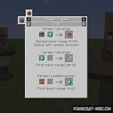 Just enough items (jei for short) is a mod that gives you the recipes for all vanilla and modded items. Jei Villagers Info Gui Mod For Minecraft 1 12 2 Pc Java Mods