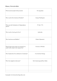 Here are 7 history trivia questions for adults: Homeschooling Ideas Com