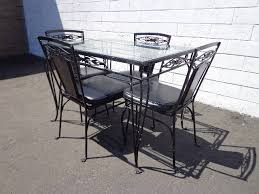 Wrought iron tips & tricks. 5pc Patio Set Salterini Table Chairs Outdoor Pool Furniture Seating Lounge Mid Century Modern Wrought Iron Balcony Garden Porch Antique Mcm