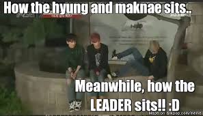 Hyung And Maknae Meanwhile The Leader Got7 Mark Yugyeom Jb Got7 Funny Memes Got7