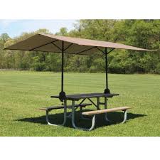 The Clamp On Picnic Table Canopy Hammacher Schlemmer Picnic Table Camping Table Patio