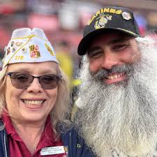 Representing american legion at stadium event