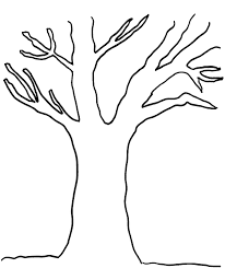 Tree without leaves coloring page. Printable Tree Without Leaves Coloring For Kids Tree Coloring Page Tree Outline Leaf Coloring Page
