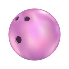 Violet bowling ball Vector Images