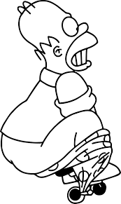 Simpsons to print out coloring pages are a fun way for kids of all ages to develop creativity, focus, motor skills and color recognition. Bart Simpson Colouring Pages Free Morethandio